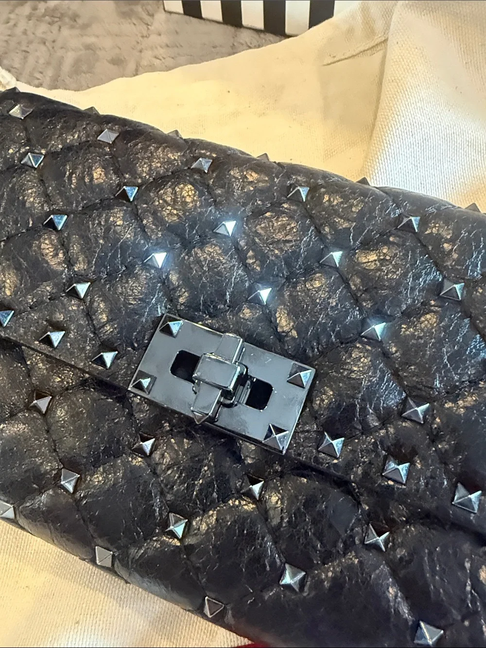 Valentino Garavani black quilted